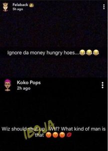 Khloe slams Wizkid for shading his first two baby mamas