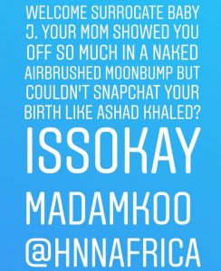 Kemi Olunloyo slams Linda Ikeji again, says Baby J is a surrogate baby