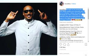Nino Idibia Celebrates His Dad, 2Baba As He Clocks 43