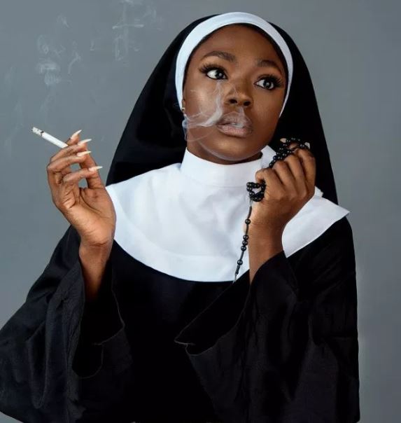 Beverly Osu Has A Word For Critics Of Her 'Smoking' Nun Photos