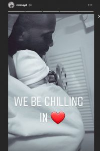 May D Welcomes Son With Swedish Fiancée