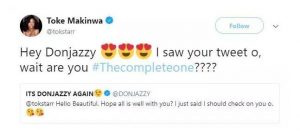 See how Toke Makinwa shoots her shot at Don Jazzy