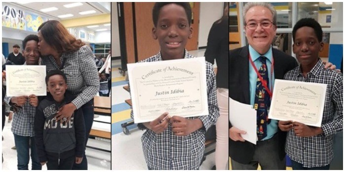 2baba Idibia’s son bags Black Students Achievement Award in US