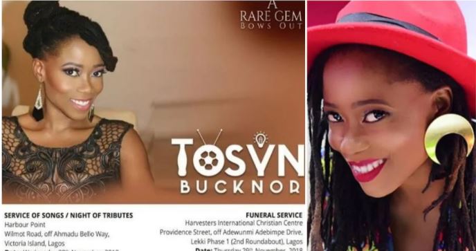 Tosyn Bucknor To Be Buried This Week, Family Releases Obituary