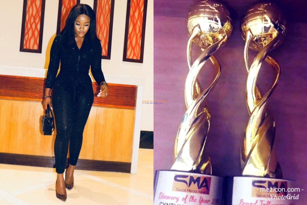 BBNaija Cee-C Wins Two Awards At Social Media Event