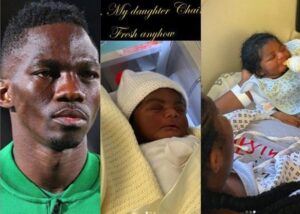Super Eagles defender Omeruo and his wife welcome baby girl