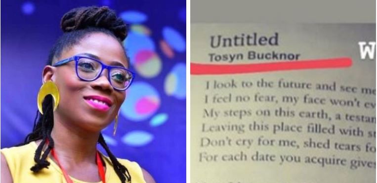 'Don’t Cry For Me When I Leave' - Late Tosyn Bucknor Wrote
