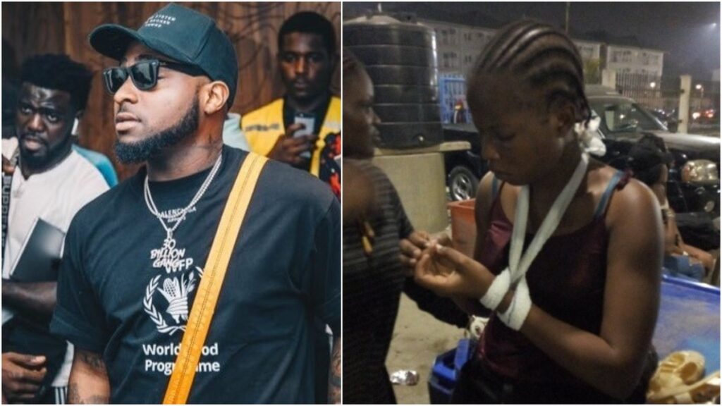 Lady accuses Davido of looking on while she was being robbed and harassed at his concert
