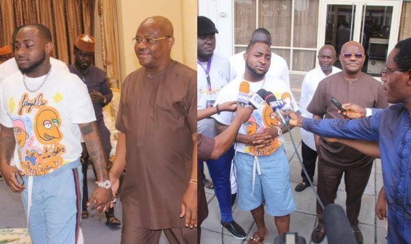 Davido meets Governor Wike at Rivers Government House (Photos)