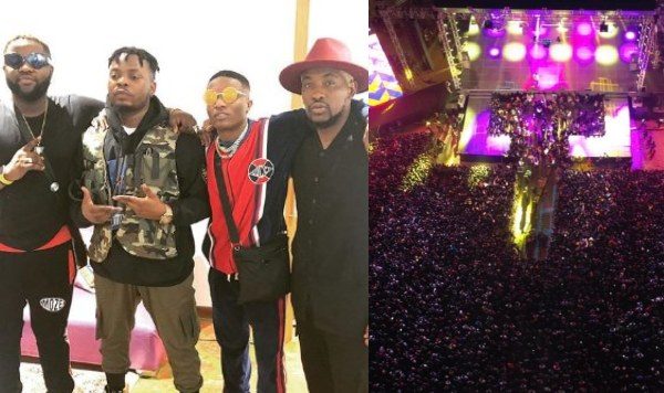 Wizkid made a surprise appearance at Olamide’s concert