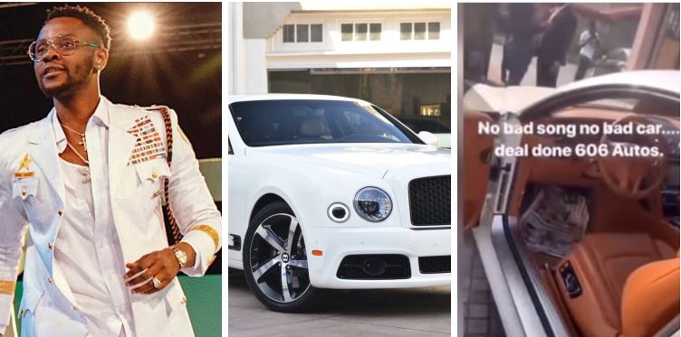 Kizz Daniel In Tears As He Acquires Brand New Bentley (Video)