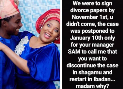 'Toyin Abraham Refuses To Sign Our Divorce Papers' – Adeniyi Johnson Reveals