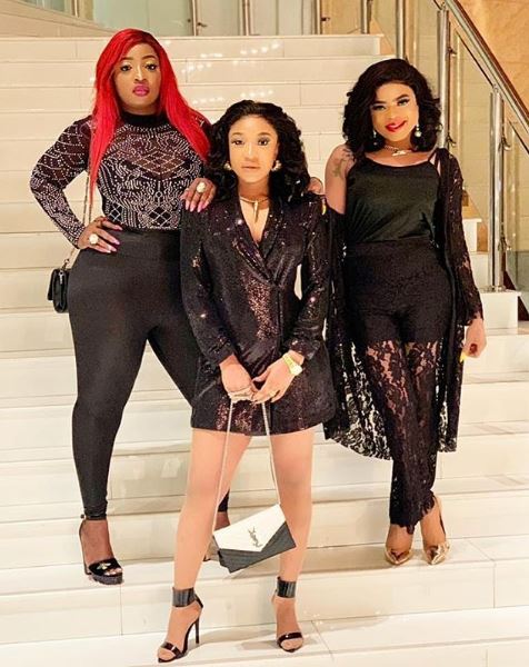 Tonto Dikeh, Anita Joseph And Bobrisky Serve BBFs Goals