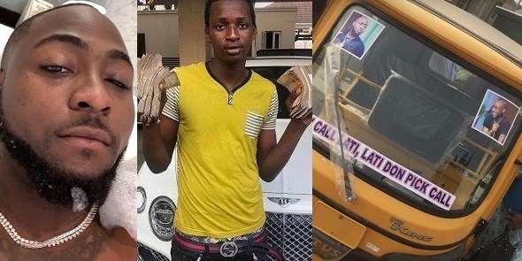 Fan Who Got N1m From Davido Buys Keke Napep For Transport Business (Photo)