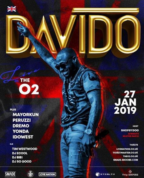 Davido Plans Big UK Concert Later In January