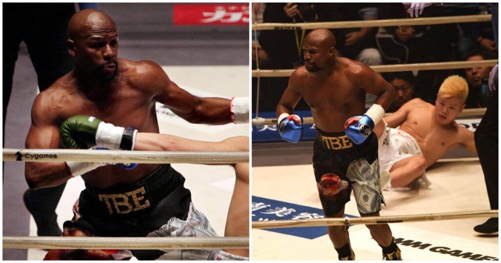 Floyd Mayweather makes N32 million in two minutes after defeating Tenshin Nasukawa