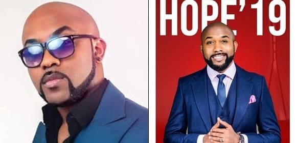 Banky W celebrates, as he gets the highest number of votes