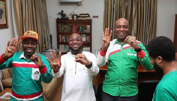 Leaders & a Future leader – Davido says as he shares photo with Bukola Saraki