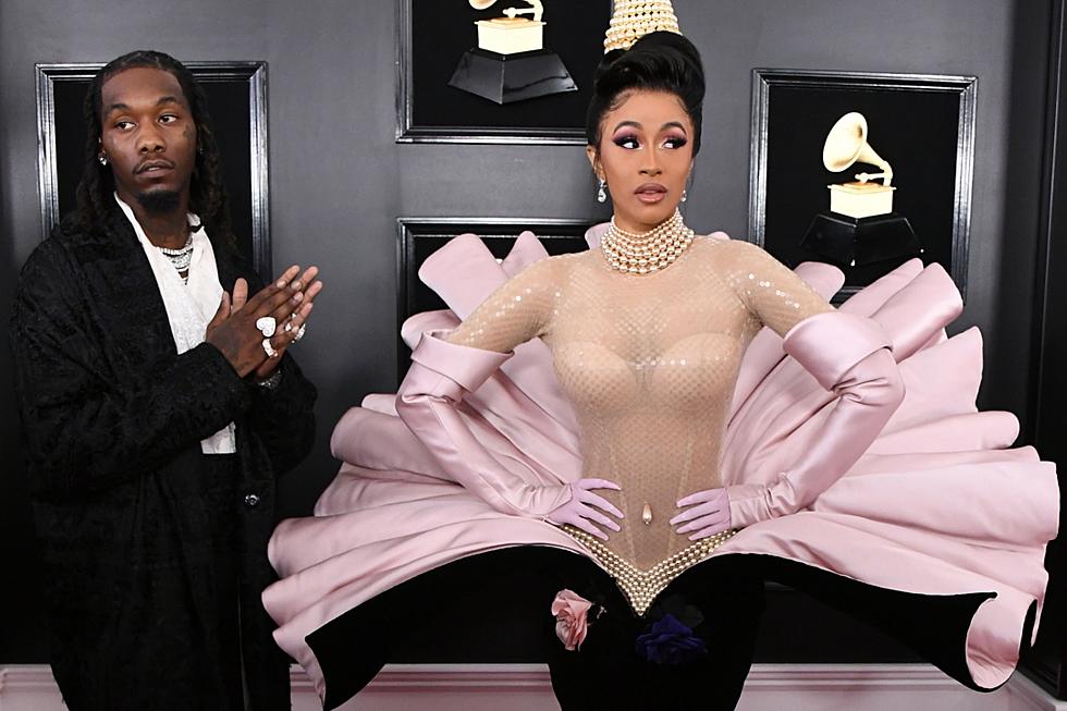 Cardi B Brings Offset On Stage To Accept Grammy Award