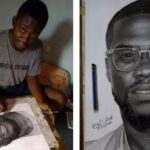 Kevin Hart Acknowledges Nigerian Boy Who Made A Drawing Of Him