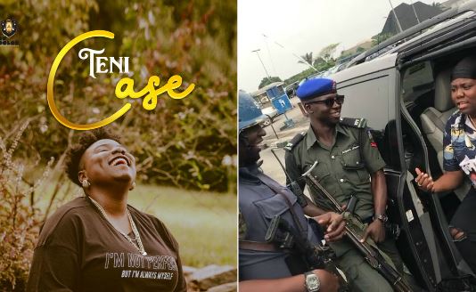 Police Confronted Teni For Saying She Will Slap Police Man (Video)