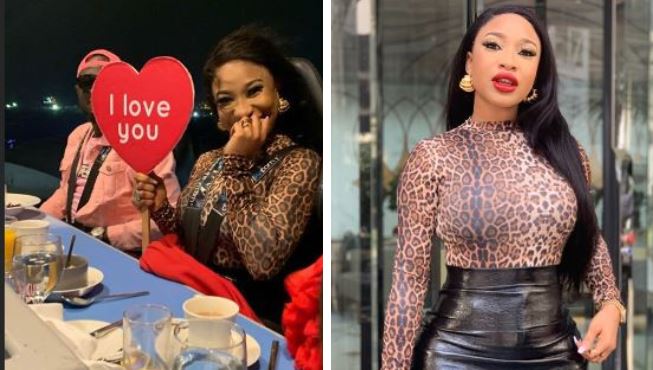 Tonto Dikeh All Loved Up With Mystery Man In Dubai -PHOTOS