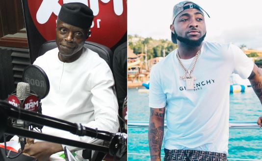 Vice President Prof. Yemi Osibanjo Chooses Davido Over Wizkid