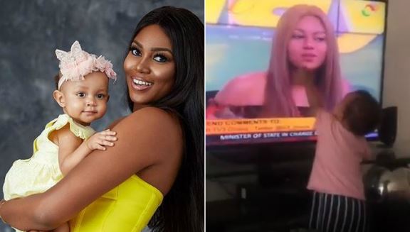 Yvonne Nelson's Baby's Reaction Seeing Her Mother On TV (Video)