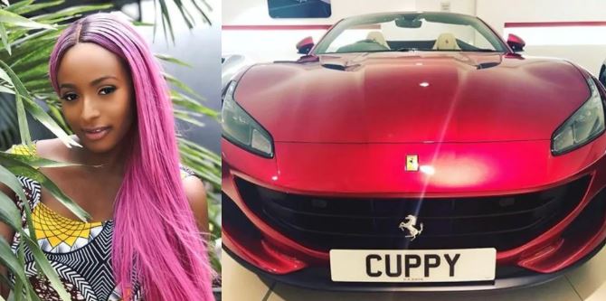 DJ Cuppy Gets Ferrari Portofino Worths N75M