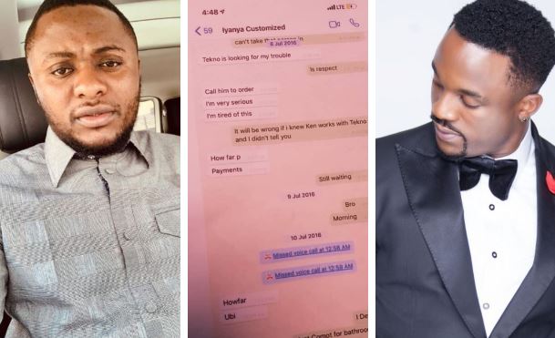 Ubi Franklin Shares Exclusive Whatsapp Chats With Iyanya (Photos)