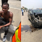 FUNNY TOHEEB SURVIVES FATAL ACCIDENT IN LAGOS