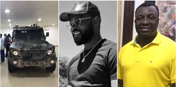 Man shows off armored vehicles made for Nigerian police, army with local contents, Ali Baba, Falz react (photos)