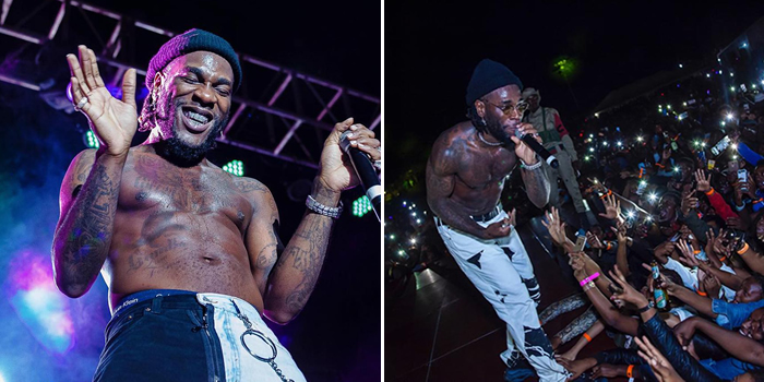 Burna Boy apologises for kicking fan who wanted to steal from him during Zambia concert (video)