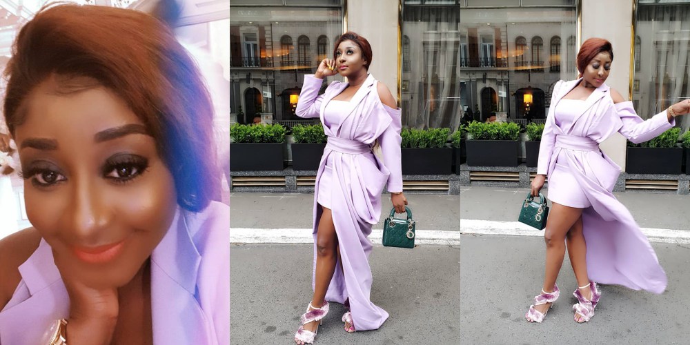 Keep your horrible opinion to yourself - Ini Edo responds to a fan who commented on her shoes