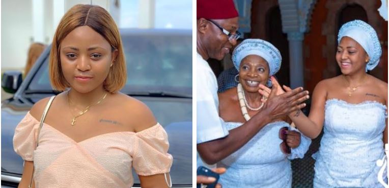 Regina Daniels Is Inducted Into A Group Of Married Women As Ned Nwoko’s New Wife (Photos)