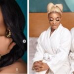 Tonto Dikeh and Bobrisky pose in matching bathrobes (Photos)