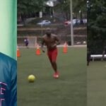 Davido displays football skills, dribbles opponents during match in Atlanta (video)