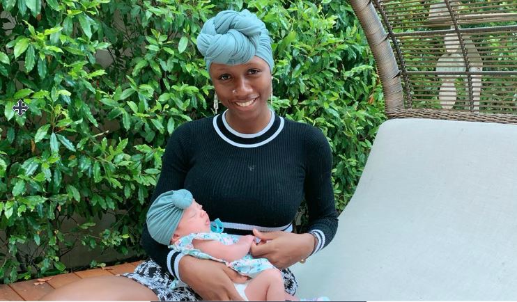 See Picture Of Kora Obidi And Newborn Daughter