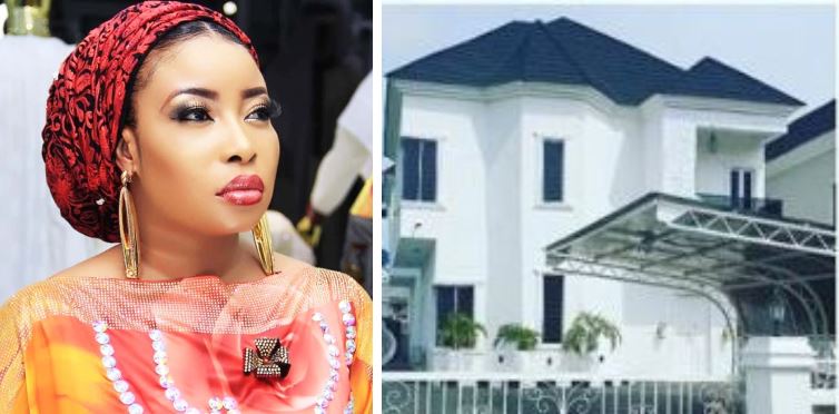 Actress Lizzy Anjorin pens down an emotional note as she unveils her new house, (Photos)