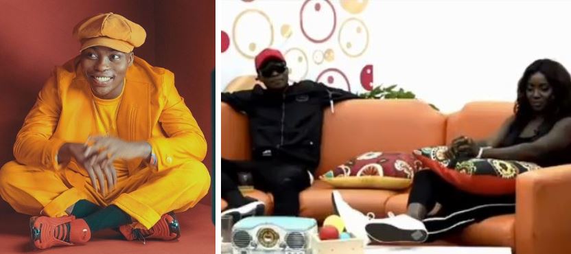 Reekado Banks reacts after he was pranked of sleeping with a lady on live TV