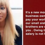 'If you can afford to show off big designer bags, Please pay your workers' – Dabota Lawson