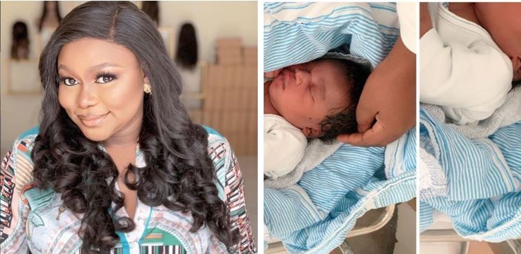 Actress Ruth Kadiri shares first photos of her newborn daughter