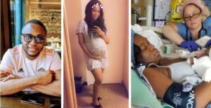 Ubi Franklin's alleged 4th baby mama Sandra Iheuwa welcomes child in America