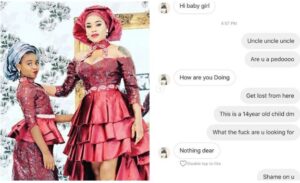 Toyin Lawani calls out old men disturbing her 14-year-old daughter’s DM