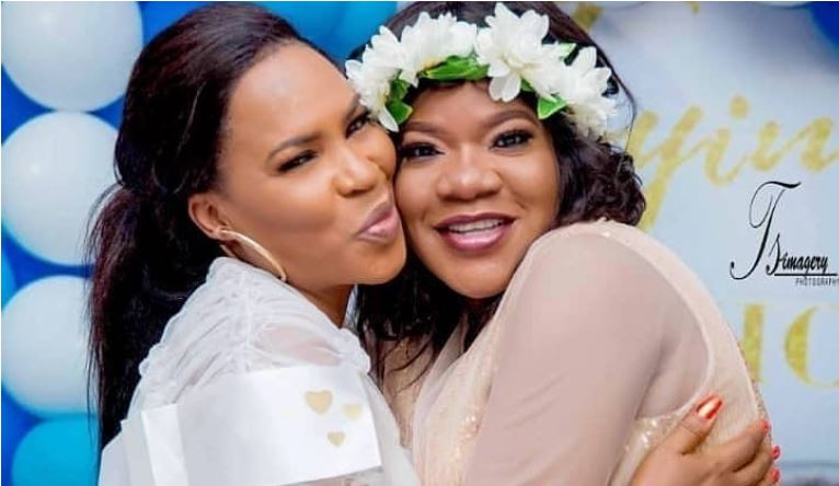 Fathia Balogun Congratulates Toyin Abraham Says They Had To Keep It For So Long