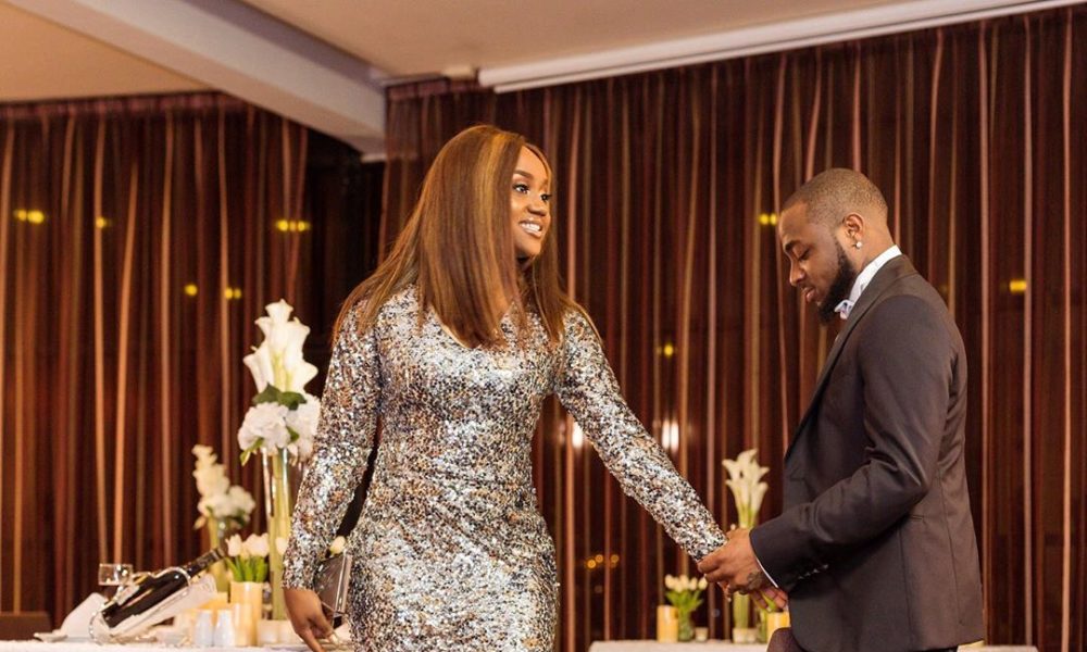 #CHIVIDO2020: ‘She said YES’ – Davido shows off Chioma’s huge engagement ring