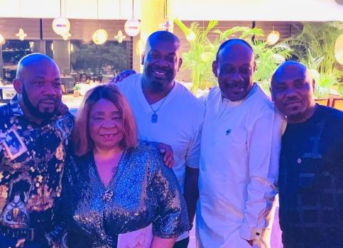 Don Jazzy, D'Prince and their siblings celebrate their Mother's birthday in Lagos (Photos)