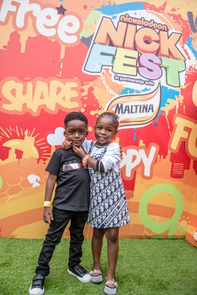 Tiwa Savage and Davido's son, daughter rock N3.6 million outfit to event