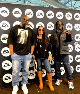 Don Jazzy and Rema were spotted at the EA sport in US