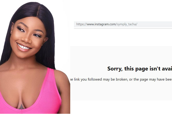 In a bid for Tacha's fans to get her 1million followers on IG they get her account suspended